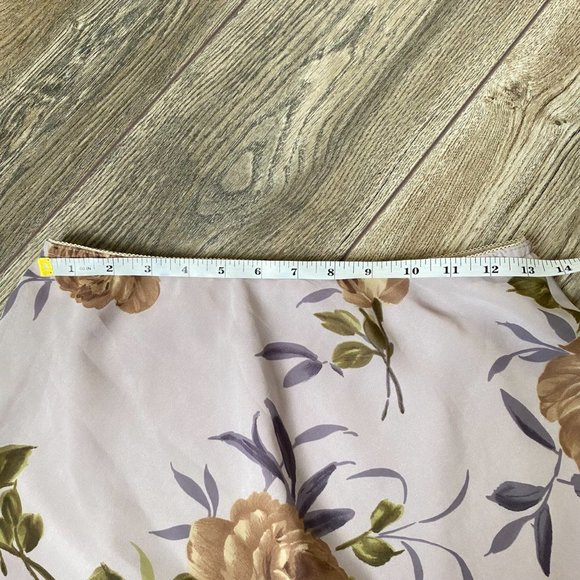 🩷Necessary objects purple floral midi skirt - Picture 4 of 5